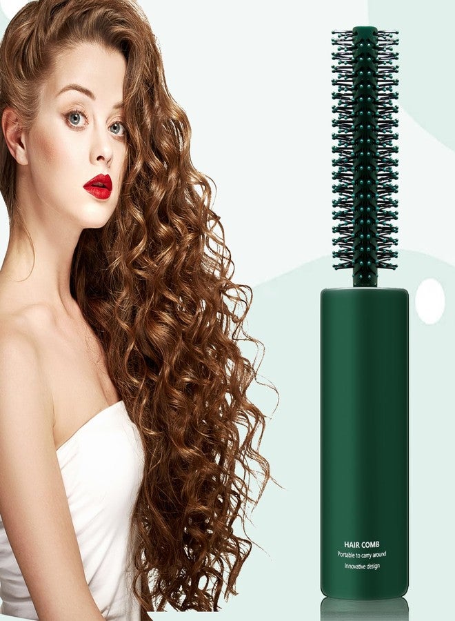 CANIPHA Travel Round Hair Brush for Blow Drying, Styling Curly, Thick or Thin Hair - Curling & Straightening, Wet & Dry Use for Women (Green) - Image 4